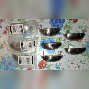 8 Satin Nickel Cabinet Cup Pulls 3"